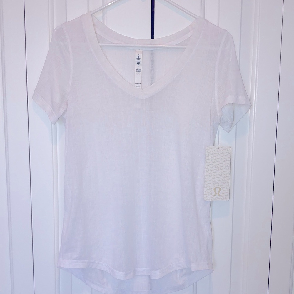 Lululemon white V-neck